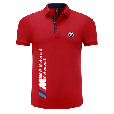 2022 Polo BMW Motorrad Motorsport Homme Col Contrasté Coton Manche Courte